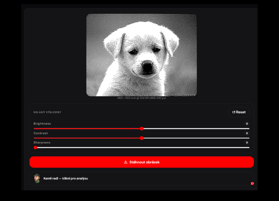 Úprava fotografie pro laser v Lasero